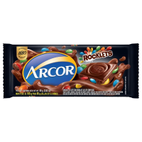 imagem de CHOC BARRA ARCOR 80G ROCKLETS BRANCO