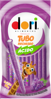 imagem de BALA DORI TUBO RECHEADO ACIDO 70G UVA