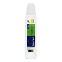 imagem de COPO DESC 300ML COPOPLAST BRANCO C/100UN