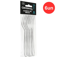 imagem de GARFO DE MESA INOX C/6 PCS ORIENTE SL0156