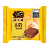 imagem de CHOC BARRA ARCOR 60G SPECIAL CAST.CAJU E AMENDOIM