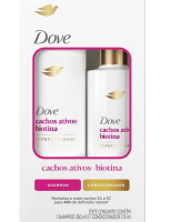 imagem de KIT SH DOVE 350ML COND 175ML CACHOS ATIVOS BIOTINA