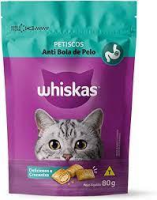 imagem de PETISCO P/ GATOS WHISKAS 80G ANTI BOLA PELO