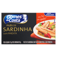 imagem de FILE SARD GOMES DA COSTA 125G PIMENTA