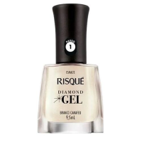 imagem de ESMALTE RISQUE DIAMOND GEL 9,5ML BRANCO CAMAFEU